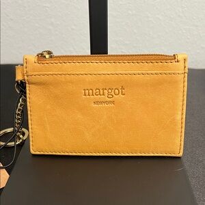 Margot New York | “Kate” Leather Card Case Keyring